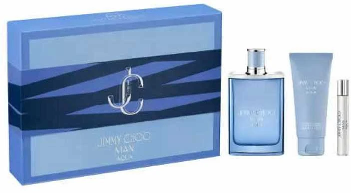 Jimmy Choo Man Aqua Eau De Toilette Purškiklis, 100 ml Set 3 Pieces