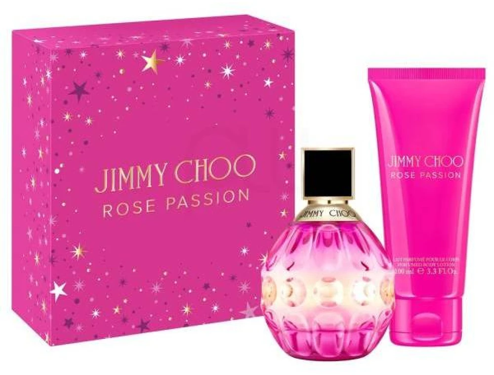 Jimmy Choo Rose Passion Giftset rinkinys moterims (EDP, 60 ml + kūno losjonas, 100 ml)