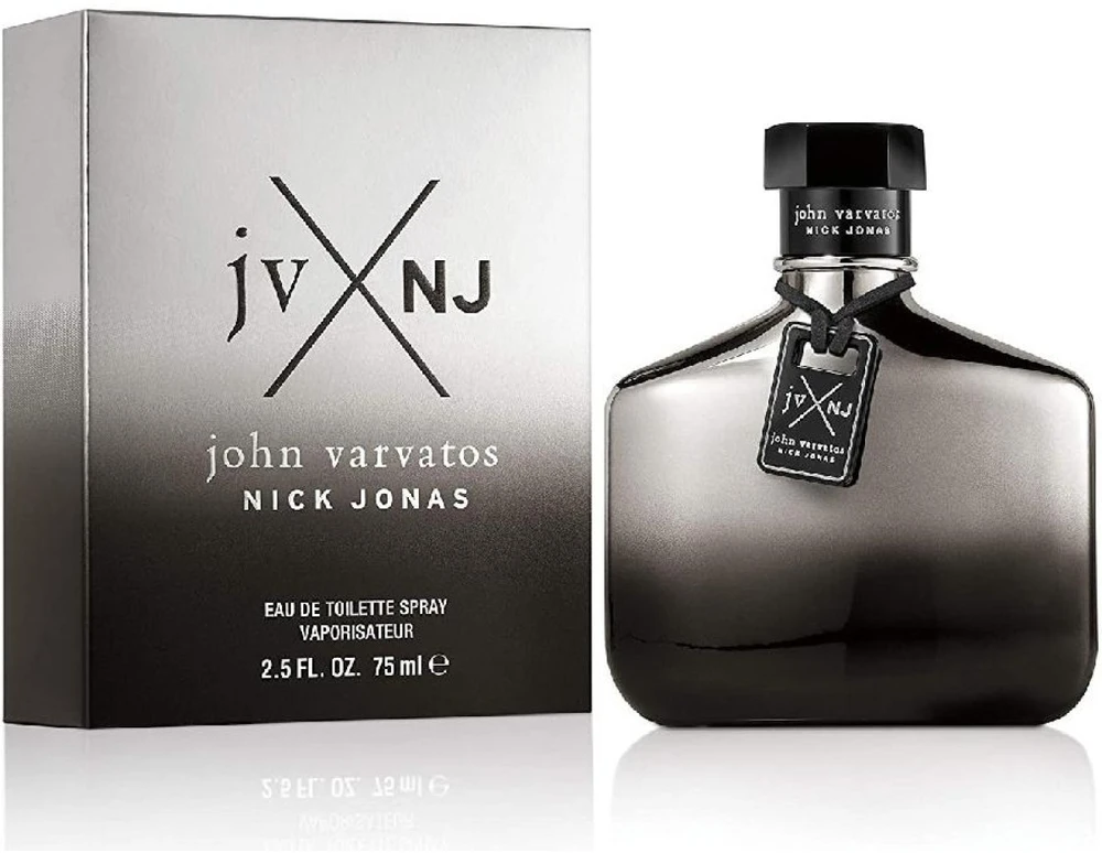 John Varvatos Nick Jonas Sidabrinis EDT tualetinis vanduo vyrams, 75 ml