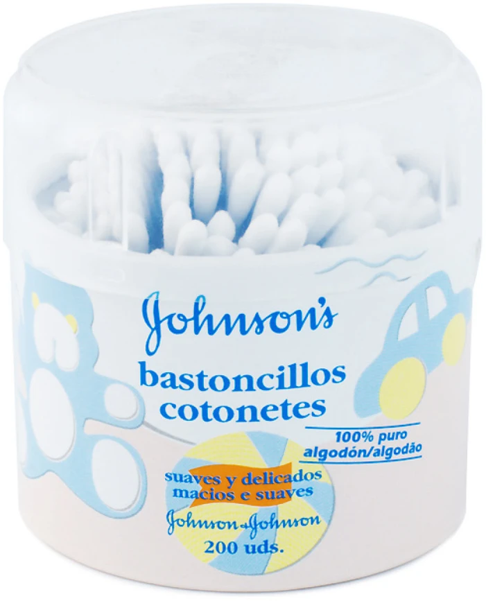 Johnson & Johnson "Johnsons" ausų krapštukų dėžutė 200 vienetų