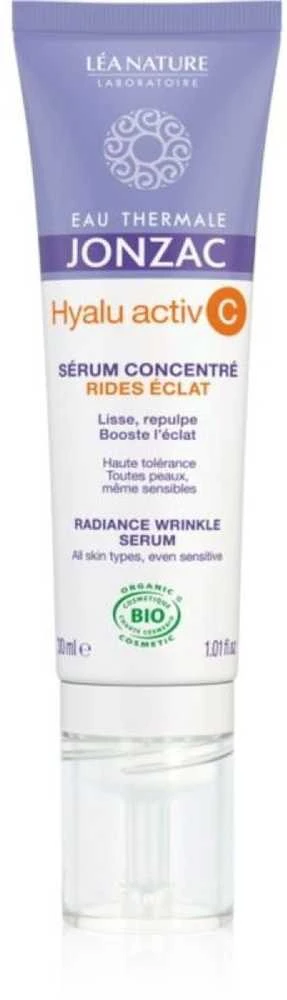 EAU THERMALE JONZAC HYALU ACTIV C RADIANCE WRINKLE serumas nuo raukšlių, 30 ml