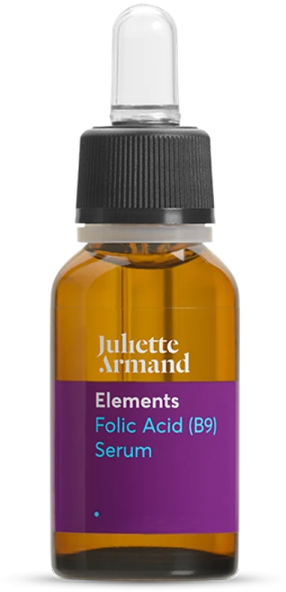 Juliette Armand Elements Folic Acid (B9) Serum atjauninantis serumas su vitaminu B9 visų tipų odai, 20 ml