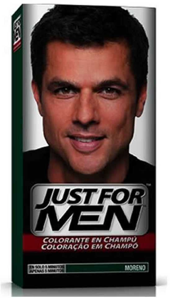 "Just For Men" šampūnas su plaukų dažais Tamsiai ruda juoda 66ml