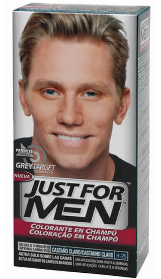 Just For Men šampūnas plaukų dažai Šviesiai rudas 66ml