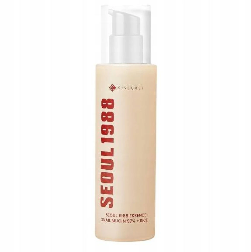 K-Secret Seoul 1988 Essence Snail Mucin 97% + Rice veido esencija, 100 ml