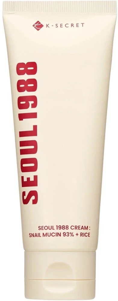 K-SECRET Seoul 1988 Snail Mucin 93% + Rice Raminamasis veido kremas, 100 ml