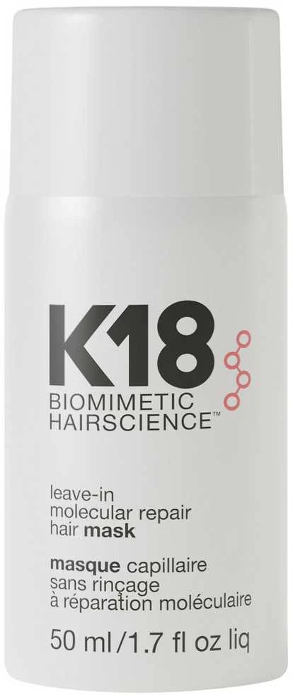 Nenuplaunama atkuriamoji plaukų kaukė K18 Leave-in Molecular Repair Hair Mask, 50 ml