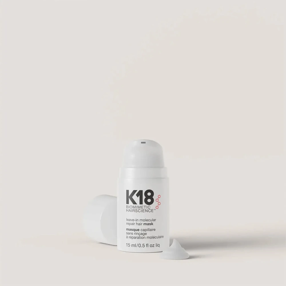 Nenuplaunama atkuriamoji plaukų kaukė K18 Leave-in Molecular Repair Hair Mask, 15 ml