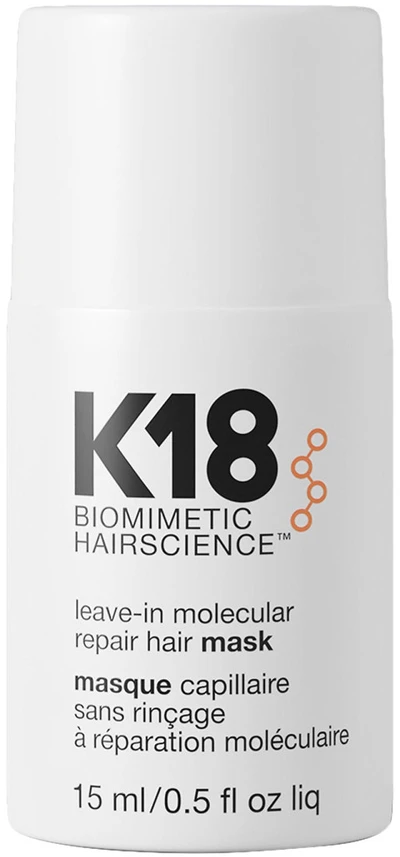 Nenuplaunama atkuriamoji plaukų kaukė K18 Leave-in Molecular Repair Hair Mask, 15 ml