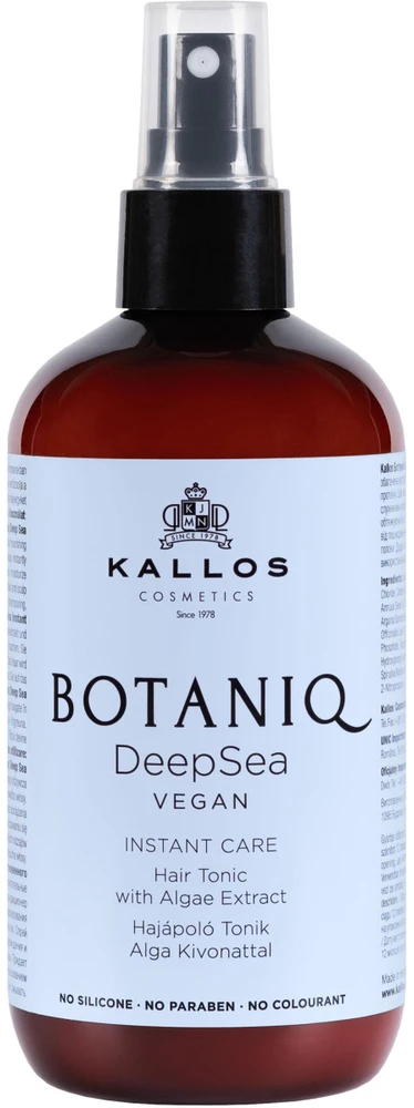 Kallos Botaniq Deep Sea Instant Care Hair Tonikas plaukų tonikas, 300 ml