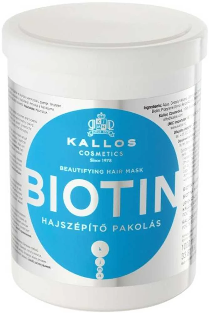 Plaukų augimą skatinanti kaukė Kallos BIOTIN Beautifying Hair Mask 1000ml