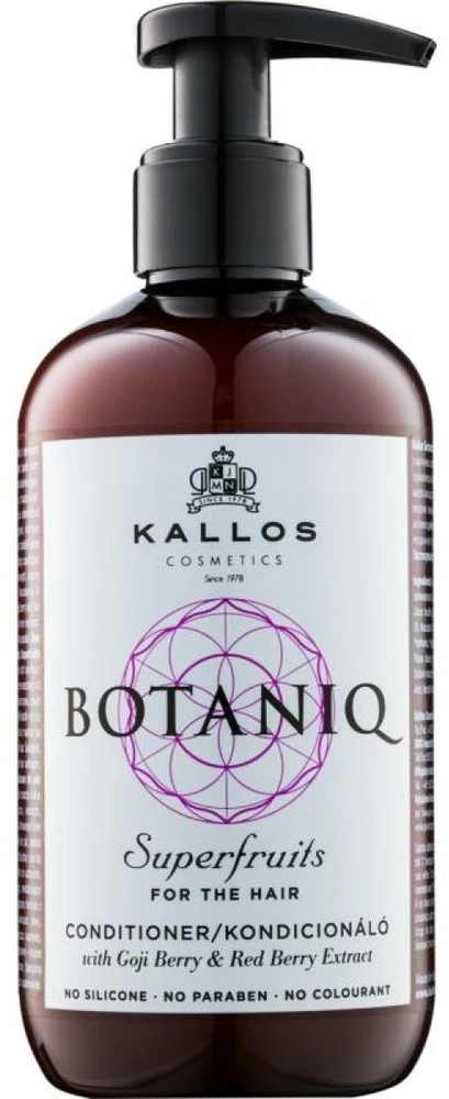 Plaukų kondicionierius be silikonų, parabenų ir dažiklių Kallos BOTANIQ Superfruits Conditioner 300 ml