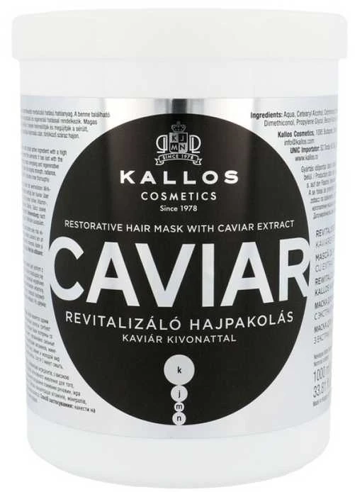 Atstatomoji plaukų kaukė su ikrų ekstraktu Kallos CAVIAR Hair Mask 1000ml
