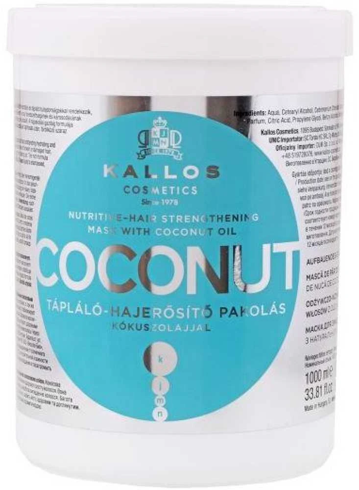 Kallos Cosmetics Coconut Strengthening Hair Mask stiprinamoji plaukų kaukė, 1000 ml