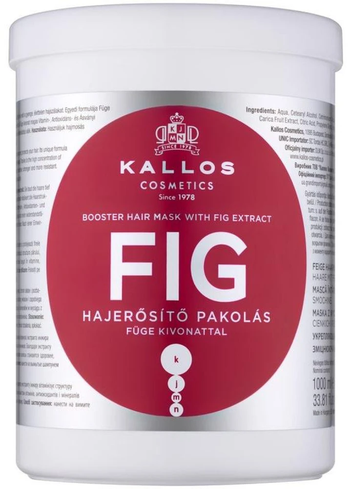 Giliai maitinanti plaukų kaukė Kallos FIG Booster Hair Mask 1000 ml