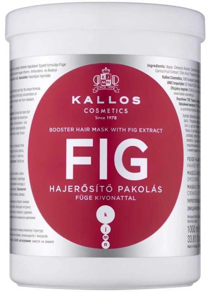 Giliai maitinanti plaukų kaukė Kallos FIG Booster Hair Mask 1000 ml