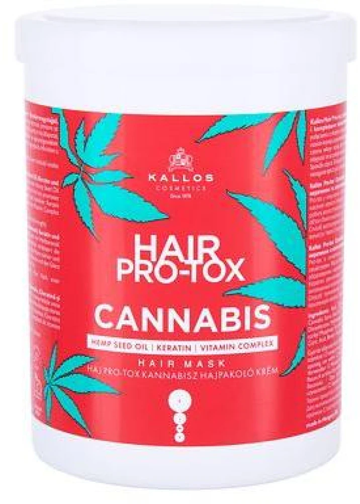 Plaukų kaukė su kanapių sėklų aliejumi Kallos Hair Pro-Tox Cannabis Hair Mask 1000 ml