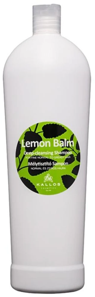 Kallos Cosmetics Lemon Balm Deep-Cleansing Šampūnas giliai valantis šampūnas, 1000 ml