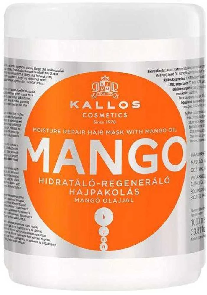 Atkuriamoji plaukų kaukė su mango aliejumi Kallos MANGO Moisture Repair Hair Mask 1000 ml