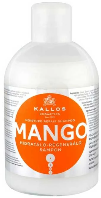 Atkuriamasis plaukų šampūnas sausiems plaukams su mango aliejumi Kallos MANGO Moisture Repair Šampūnas 1000 ml