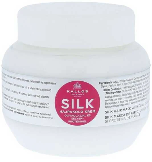 Kaukė sausiems, jautriems ir nualintiems plaukams Kallos SILK Hair Mask 275 ml