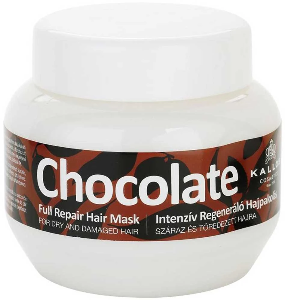 Kallos Cosmetics Chocolate Full Repair Hair Mask kaukė sausiems, pažeistiems plaukams, 275 ml
