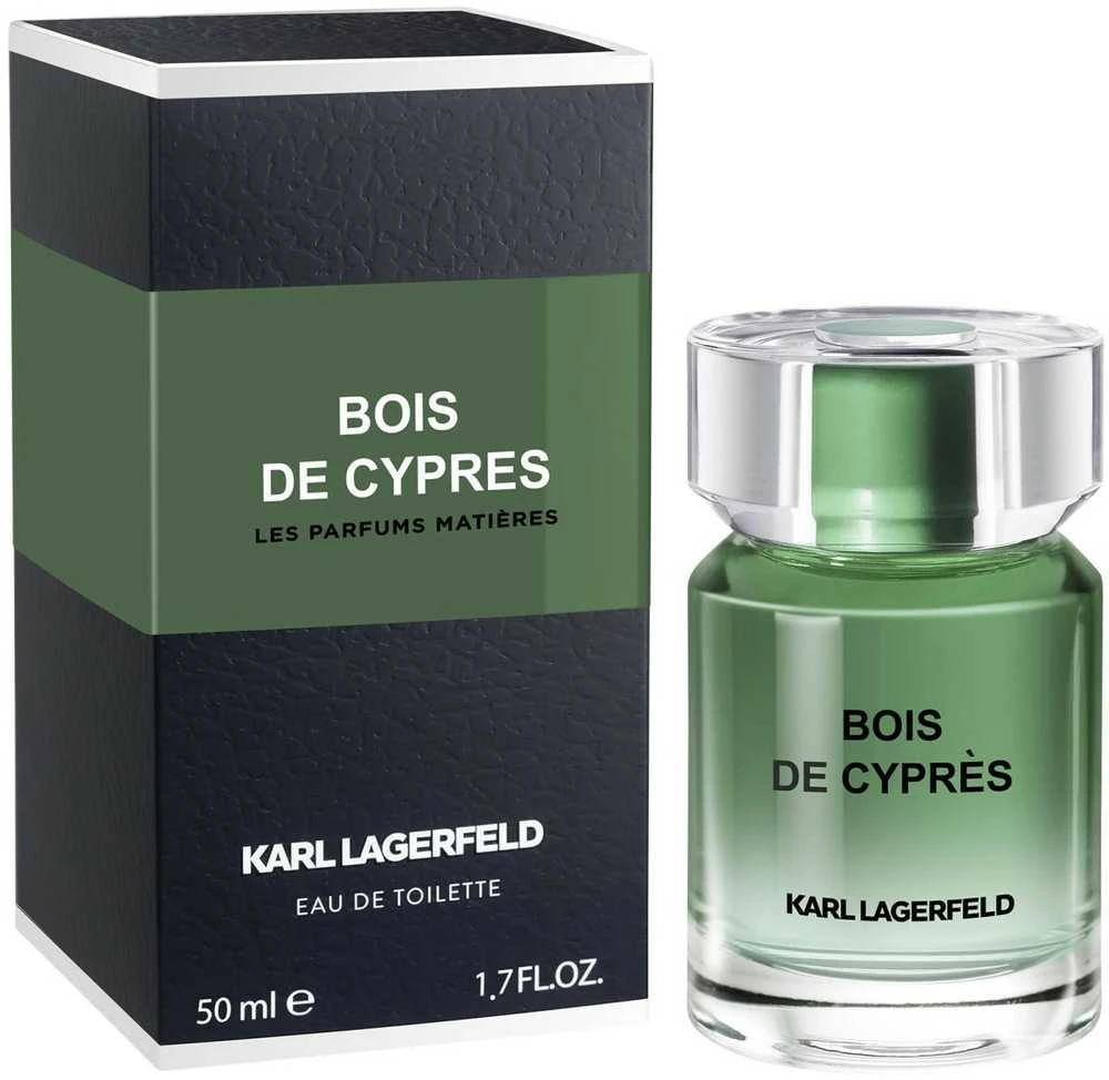 Karl Lagerfeld Les Parfums Matieres Bois de Cypres EDT tualetinis vanduo vyrams, 50 ml
