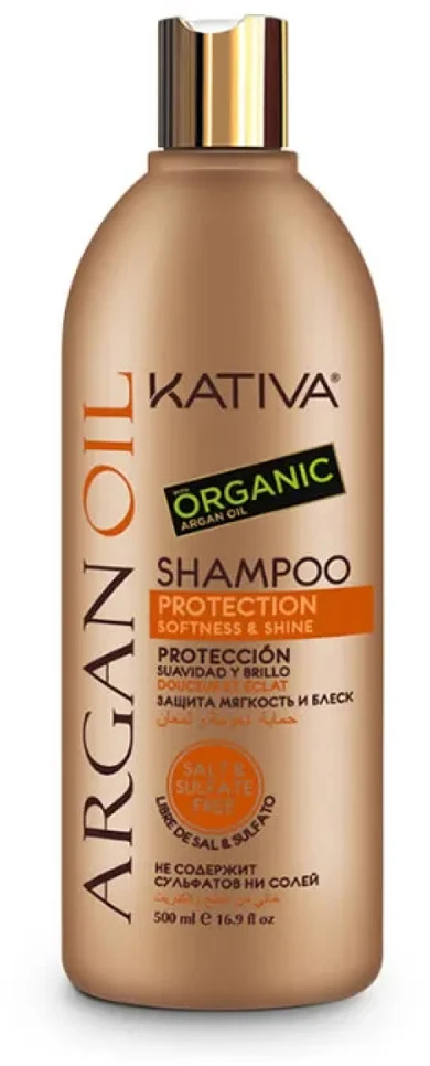 Kativa Argan Oil Šampūnas Protection Softness & Shine šampūnas, 500 ml