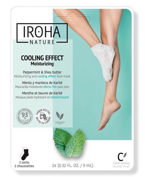 Kaukė pėdoms Iroha Nature Relaxing Peppermint Foot Socks su pipirmėtėm, 1 pora
