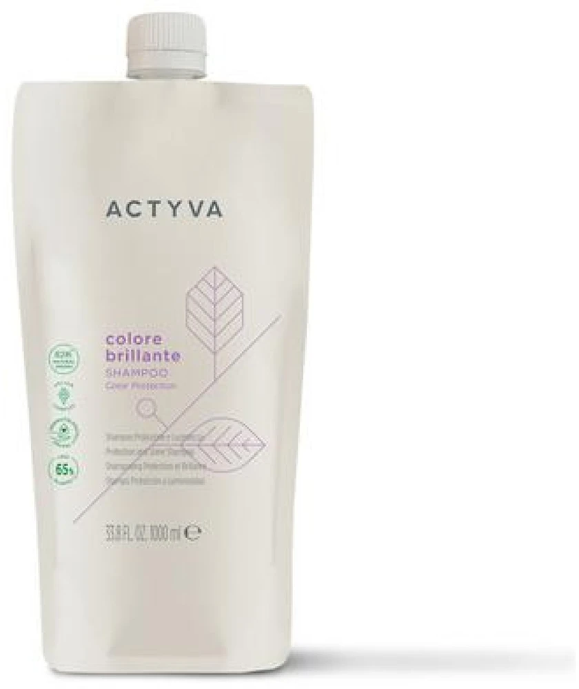 Kemon Actyva Colore Brillante Protection and Shine Šampūnas Refill šampūno dažytiems plaukams papildymas, 1000 ml