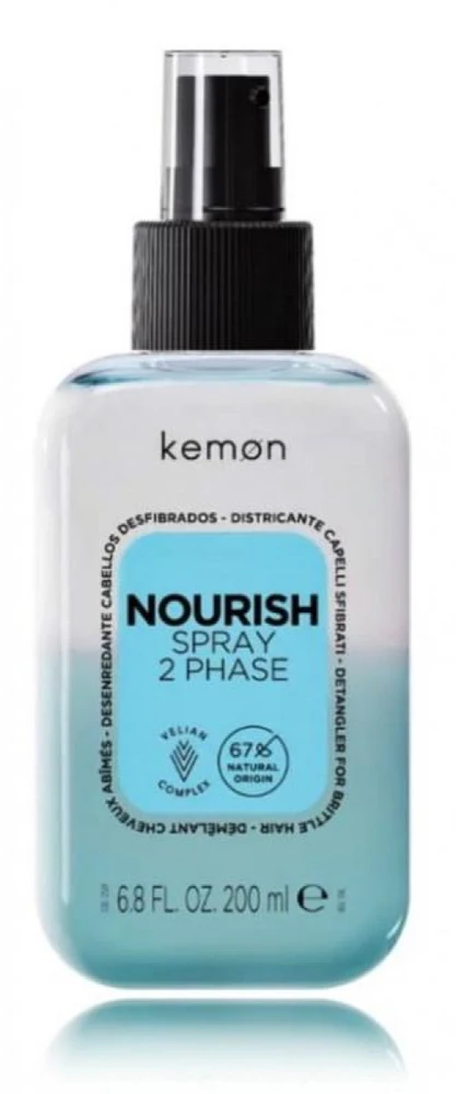 Kemon Nourish Purškiklis 2 Phase maitinamasis dvifazis plaukų purškiklis, 200 ml