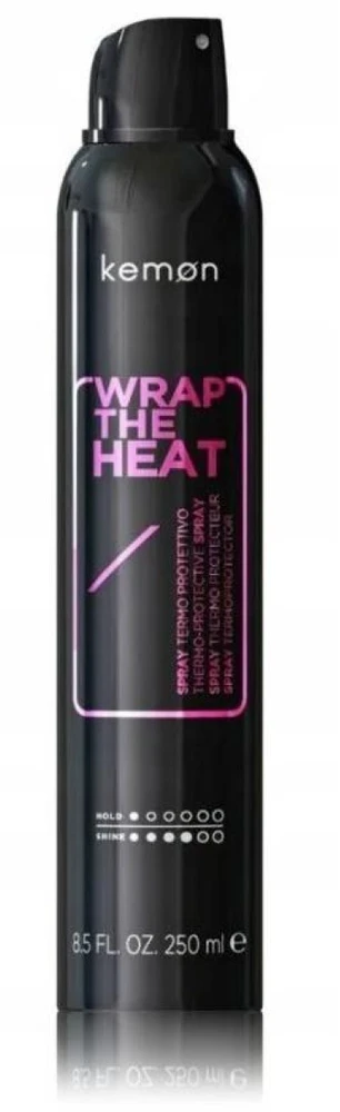 Kemon Wrap The Heat Thermo-Protective Purškiklis purškiklis apsaugantis plaukus nuo karščio, 250 ml