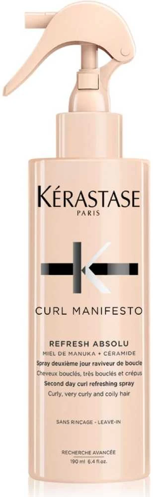 Kérastase Curl Manifesto Refresh Absolu purškiklis banguotiems ir garbanotiems plaukams, 190 ml