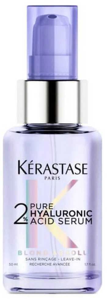 Kérastase Blond Absolu 2% Pure Hyaluronic Acid Serum atkuriamasis serumas šviesiems plaukams, 50 ml