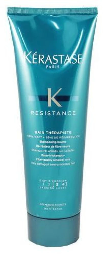 Kerastase Resistance Bain Therapiste šampūnas-balzamas labai pažeistiems plaukams, 250 ml