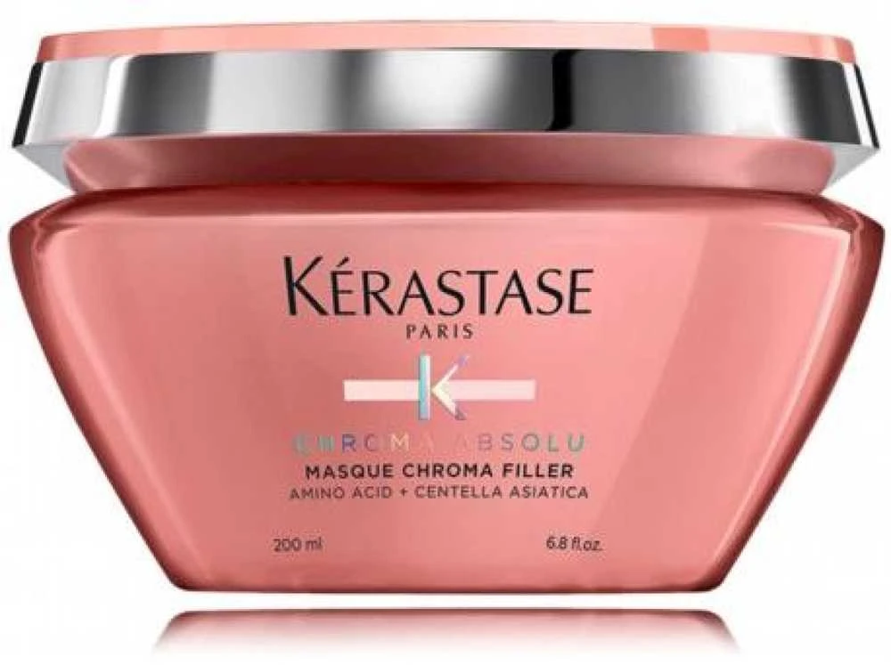 Kerastase Chroma Absolu Masque Chroma Filler giliai užpildanti kaukė nuo porėtumo dažytiems plaukams, 200 ml