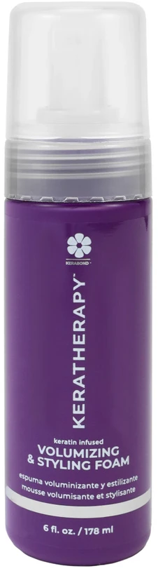 Keratherapy Keratin Infused maitininantis Styling Foam apimties suteikiančios plaukų formavimo putos, 178 ml