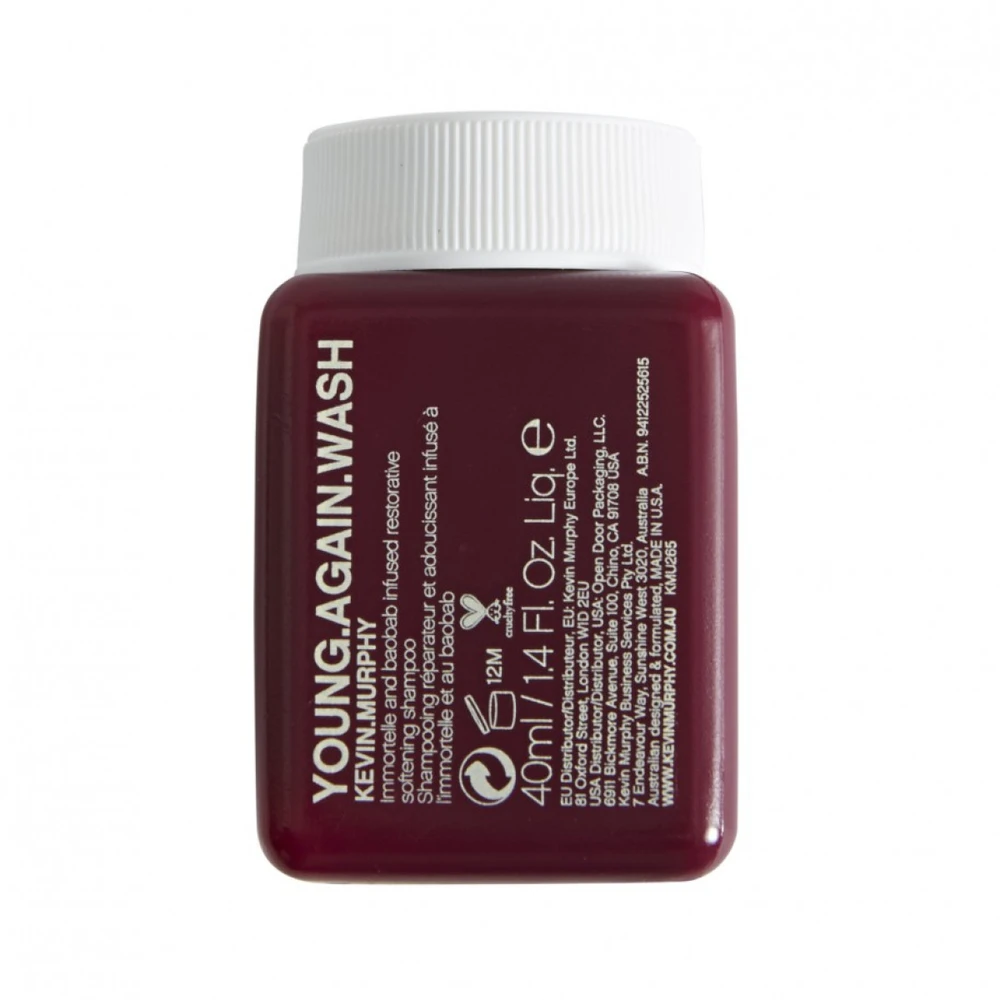 Kevin Murphy Young Again Wash plaukų šampūnas atkuriamasis, 40 ml
