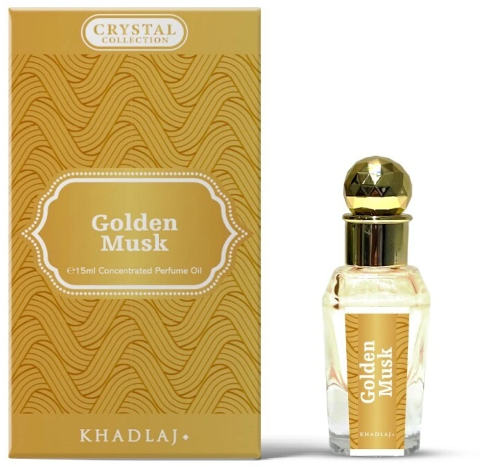 Khadlaj Golden Musk - koncentrovaný parfémovaný olej, 15 ml