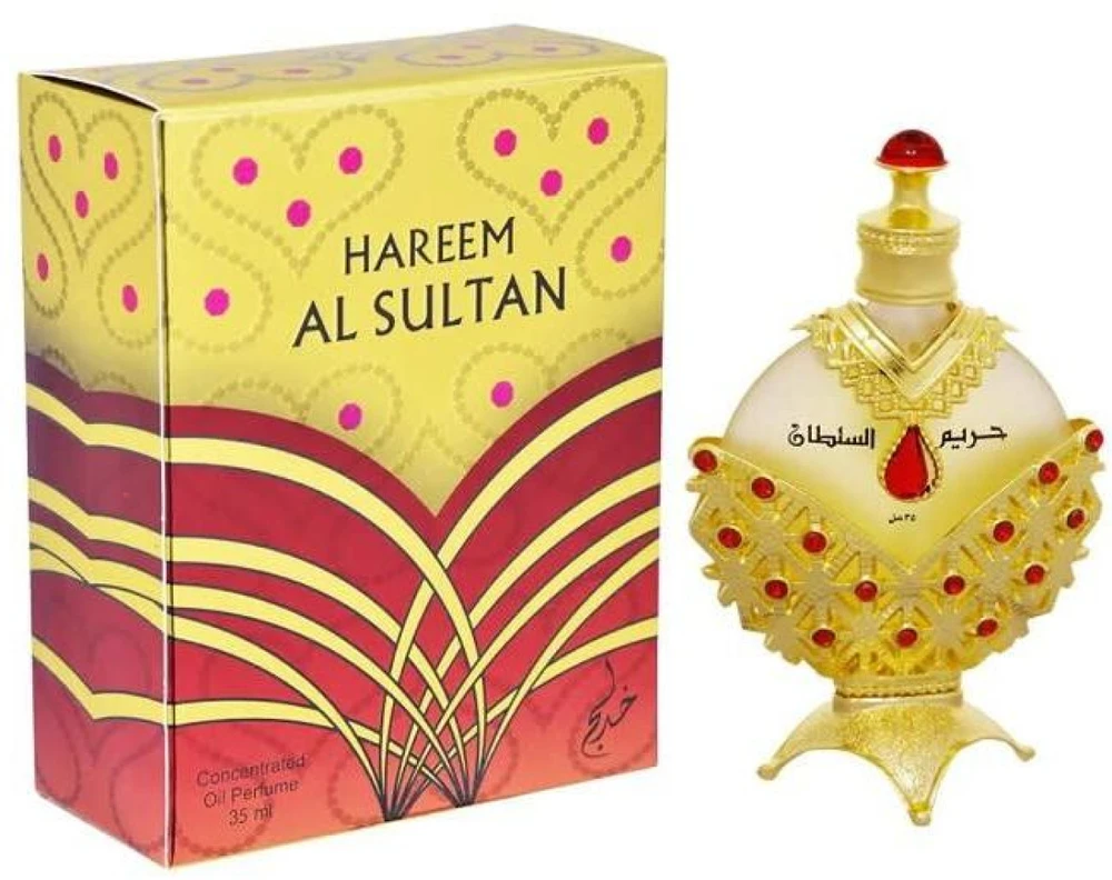 Unisex Khadlaj Hareem Sultan Gold koncentruotas kvepalų aliejus be alkoholio, 35 ml