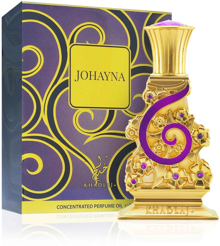 Khadlaj Johayna Violetinė CPO aliejiniai kvepalai unisex, 20 ml