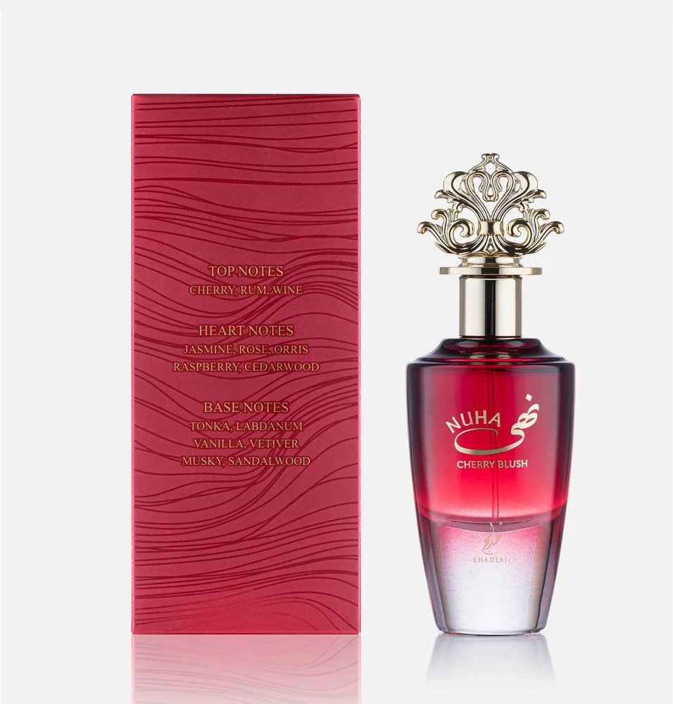 Khadlaj Nuha Cherry Blush EDP parfumuotas vanduo vyrams, 85 ml