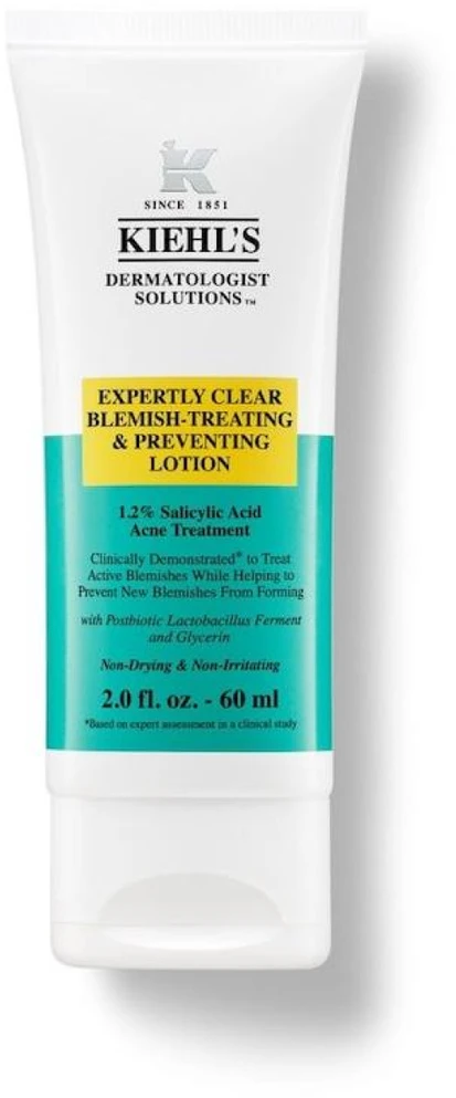 Kiehl´s Kiehl's Expertly Clear Acne-Treating & Preventing Lotion losjonas nuo spuogų, 60 ml