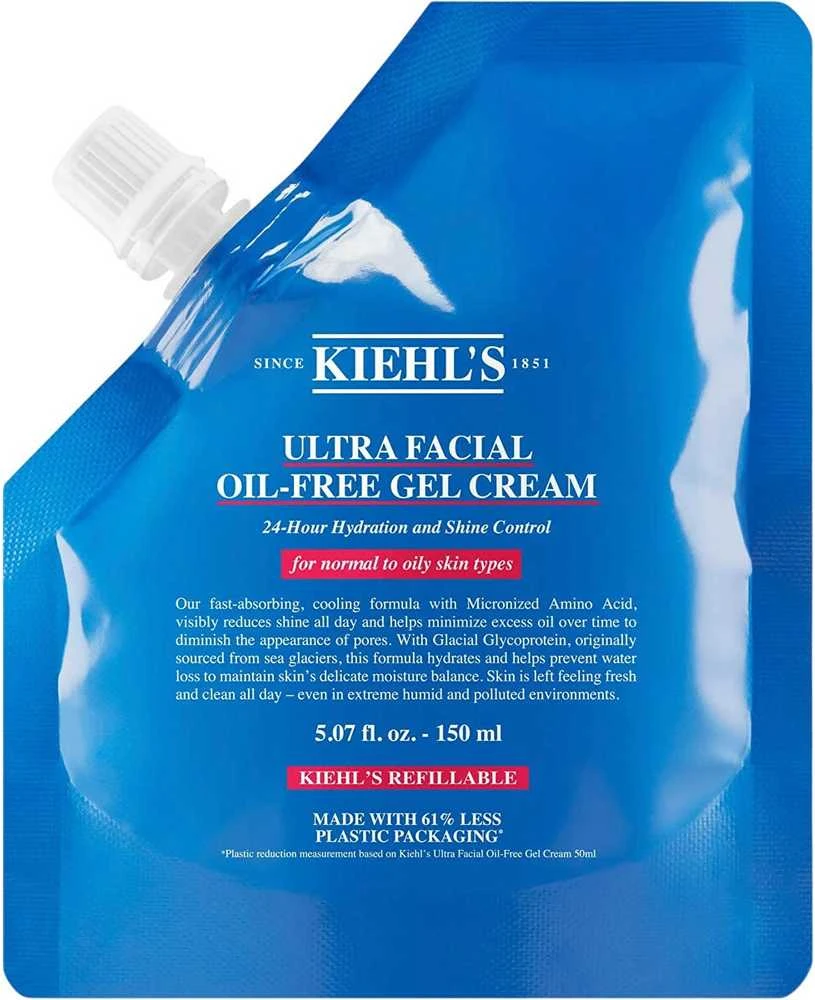 Kiehl´s Kiehl's Ultra Facial Oil-Free Gel Kreminis Refill gelinis kremas-papildumas normaliai ir riebiai veido odai, 150 ml