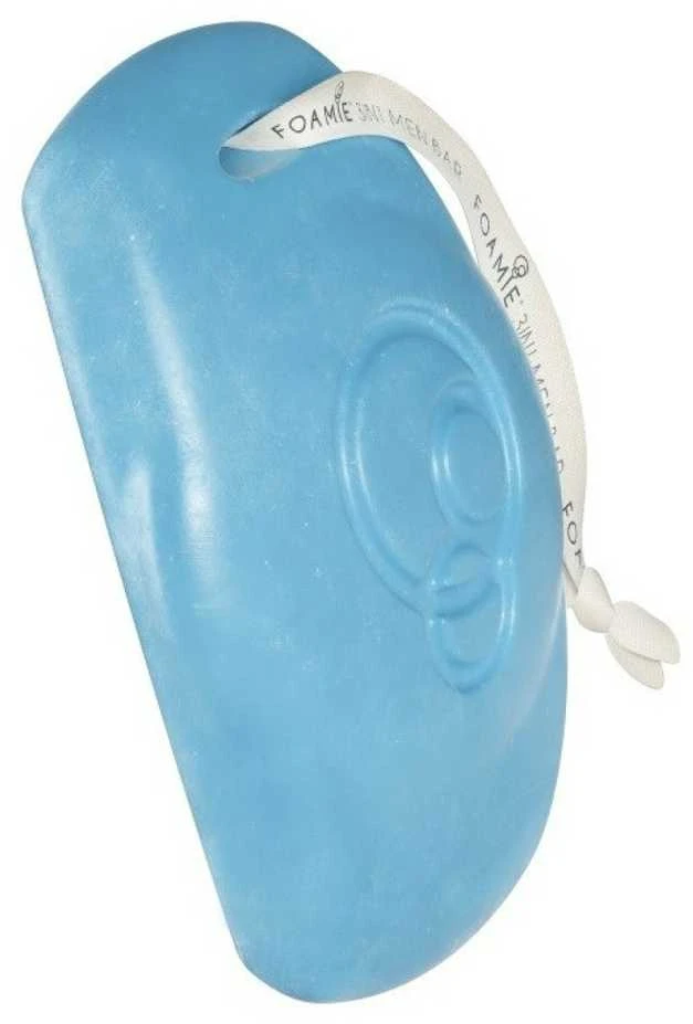 Kietasis prausiklis vyrams Foamie 3 in 1 Shower Body Bar For Men Seas the Day, su mėtomis ir citrina