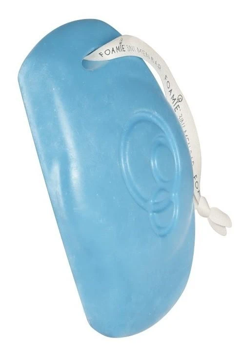 Kietasis prausiklis vyrams Foamie 3 in 1 Shower Body Bar For Men Seas the Day, su mėtomis ir citrina