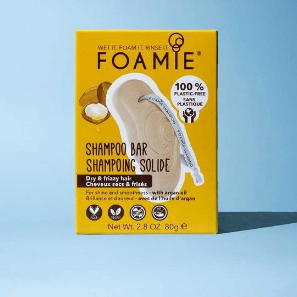Kietasis šampūnas plaukams Foamie Šampūnas Bar Kiss Me Argan, sausiems plaukams