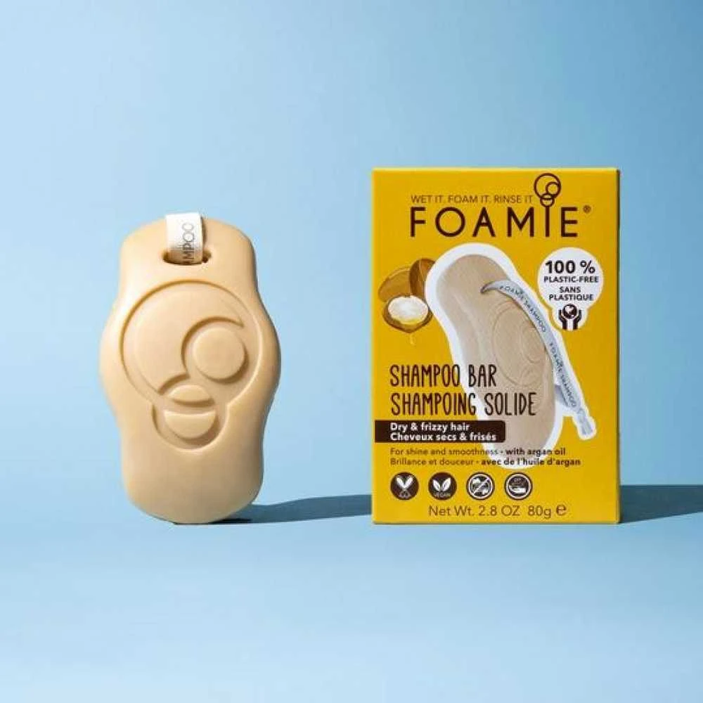 Kietasis šampūnas plaukams Foamie Šampūnas Bar Kiss Me Argan, sausiems plaukams