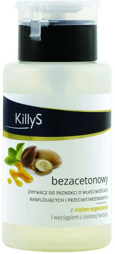 KillyS Acetone-Free Nagų lakas Remover, 200 ml