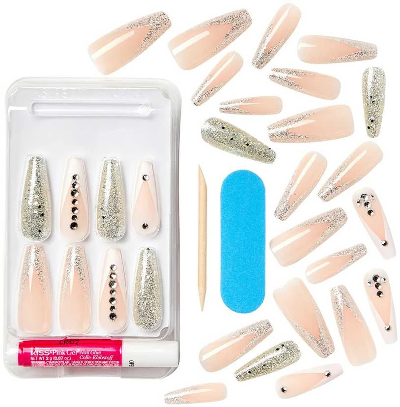 KISS Lipnūs nagai Classy Nails Premium - Sophisticated 30 vnt.